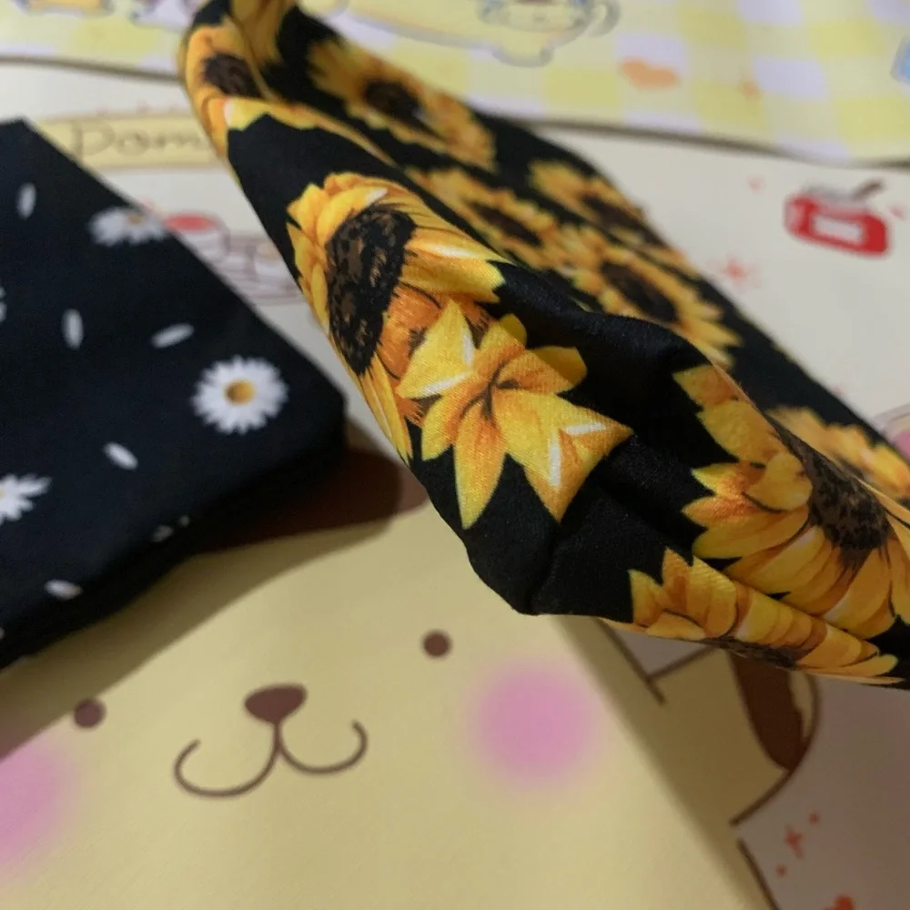 2 Floral Print Zip Cosmetic Pouches